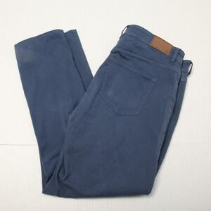 Peter Millar Pants Mens 36x32 Actual 36x31 Blue Signature Sateen Classic Chino